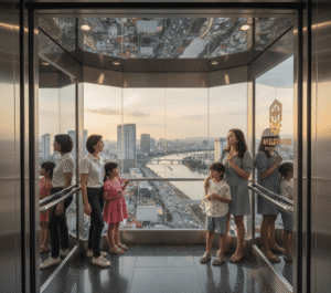 Thang Máy Quan Sát (Thiết Kế Kính Trong Suốt)